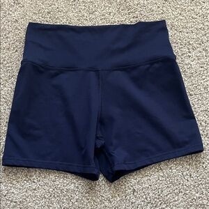Aerie Navy Blue The Hugger HR 5” Bike Shorts Size Large